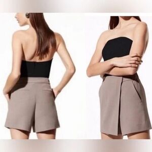 Aritzia Babaton Hikaru Skort, Taupe, Size 4